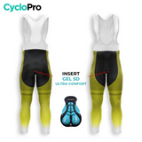 TENUE CYCLISTE AUTOMNE HOMME JAUNE - TRACE+