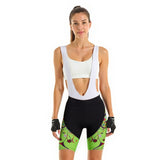 Cuissard cycliste femme green bretelles