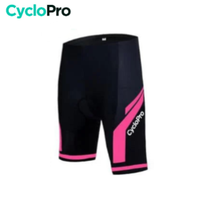 Cuissard Vélo de Route Noir et Rose - Confort+