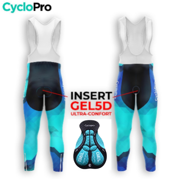 BLAUWE WINTERFIETSTIGHT VOOR HEREN - HORIZON+