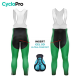GROENE WINTERFIETSOUTFIT VOOR HEREN - DIMENSION+