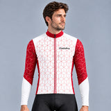 MAILLOT LONG DE CYCLISME HIVER GRENAT - CUBIC+