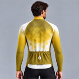 MAILLOT LONG DE CYCLISME HIVER JAUNE - CRISTAL 1