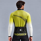 MAILLOT LONG DE CYCLISME HIVER JAUNE - TRACE+ 1