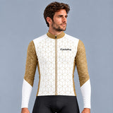 MAILLOT LONG DE CYCLISME HIVER MARRON - CUBIC+