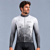 MAILLOT LONG DE CYCLISME HIVER NOIR - CRISTAL+
