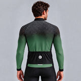 MAILLOT LONG DE CYCLISME HIVER VERTE - DIMENSION+ 1