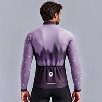 MAILLOT LONG DE CYCLISME HIVER VIOLET - SNOW+ 1