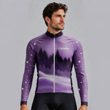 MAILLOT LONG DE CYCLISME HIVER VIOLET - SNOW+