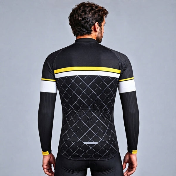 MAILLOT LONG DE CYCLISME JAUNE - HIVER - ROAD+ 1