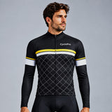 MAILLOT LONG DE CYCLISME JAUNE - HIVER - ROAD+