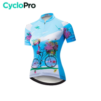 Maillot Vélo de Route Bleu - Happy+
