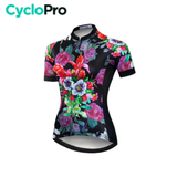 Maillot Vélo de Route Coloré - Floral+