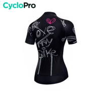 Maillot Vélo de Route Noir - Drawing+