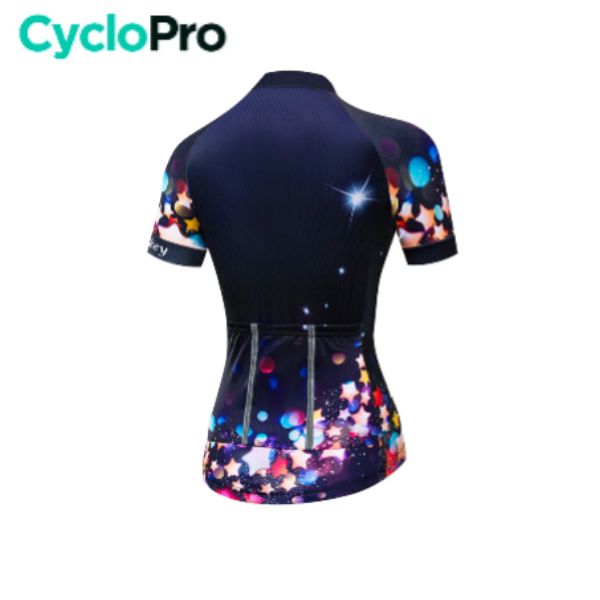 Maillot Vélo de Route Noir - Stars+