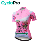 Maillot Vélo de Route Rose - Happy+