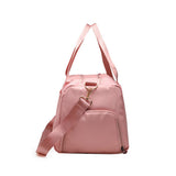 Sac de sport femme rose profil