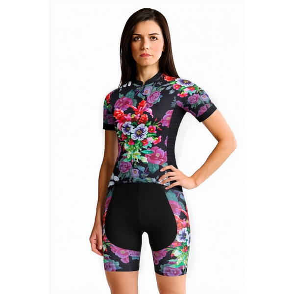Tenue Vélo de Route Colorées - Flowers+