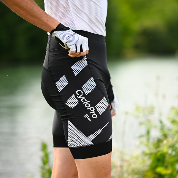 cuissard cycliste homme sans bretelles-practical blanche 3