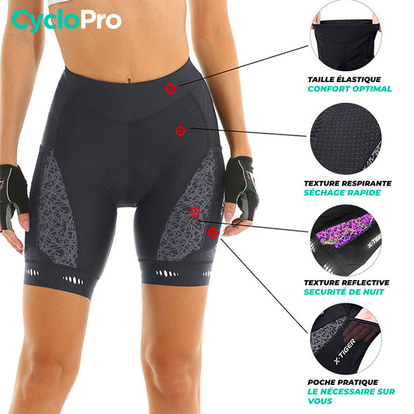 Cuissard Femme Cyclisme / VTT - Reflect+
