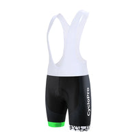 Groene koersbroek voor mountainbiken en wielrennen - Pulsation+ Korte koersbroek voor heren GT-Cycle Outdoor Store Groene streep met S