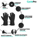 Gants Chauffants Vélo - HeatingPlus