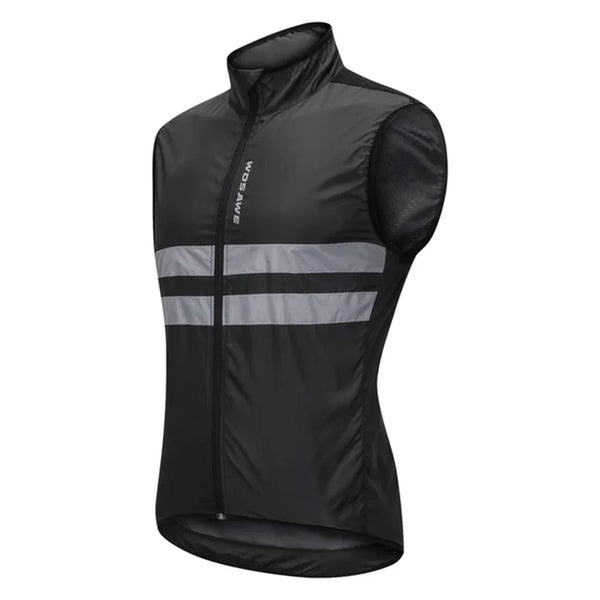 gilet coupe vent velo lighty noir