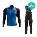Blauwe winterfietsoutfit - Eklïps