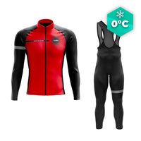 Rode winterfietsoutfit - Eklïps