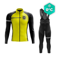 Gele winterfietsoutfit - Eklïps