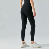 zwarte fitnesslegging met hoge taille voor dames