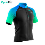 maillot cyclisme azure 34