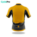 maillot cyclisme jaune diamond DOS