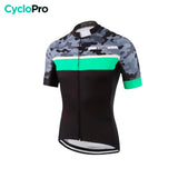 maillot cyclisme turquoise camoride 34