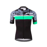 maillot cyclisme turquoise camoride