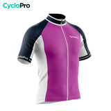 maillot cyclisme violet uni 34