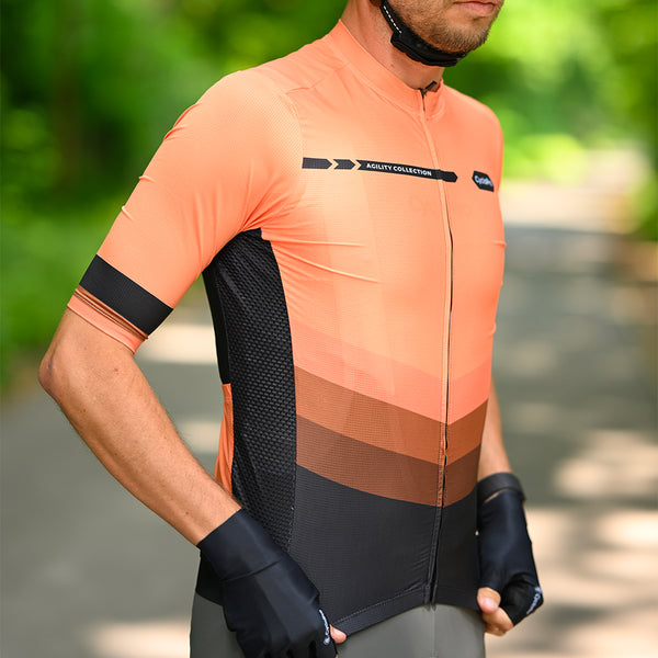 maillot cycliste agility orange 4