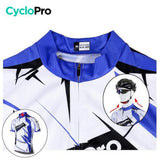 maillot cycliste motifs bleu 3
