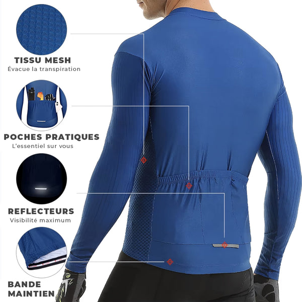 maillot cycliste printemps technique 