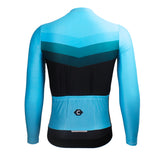maillot long cycliste agility bleu 6