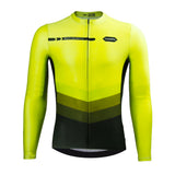 maillot long cycliste agility jaune 1