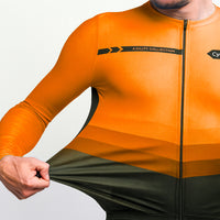 maillot long cycliste agility orange 6