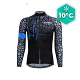 LANGE BLAUWE FIETSJERSEY - HERFST - PULSATION+ Lange jersey voor heren GT-Cycle Outdoor Store S 