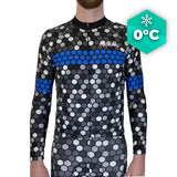 MAILLOT LONG DE CYCLISME BLEU - HIVER - ATMOSPHERE+ Maillot thermique homme GT-Cycle Outdoor Store S 