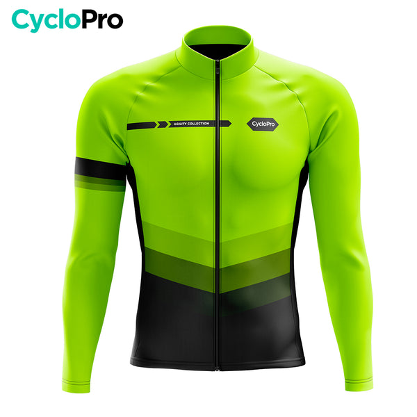 Tenue cycliste hiver Jaune Fluo - Agility