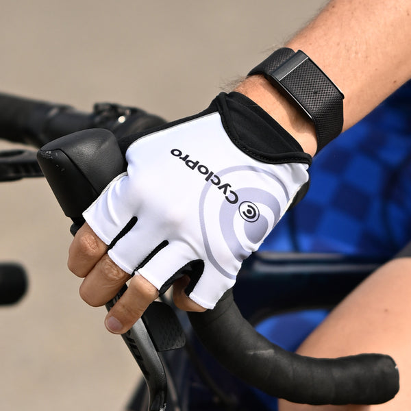 mitaines velo blanches cyclopro 2