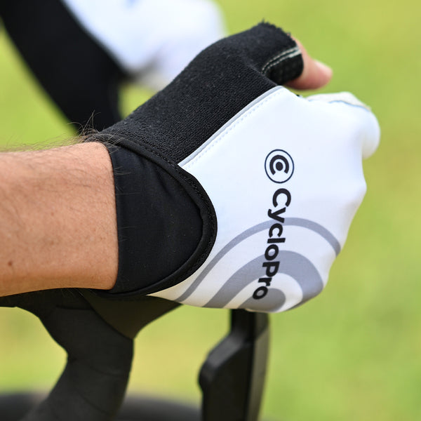 mitaines velo blanches cyclopro 5