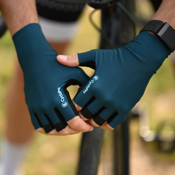 mitaines velo infinity turquoise 2