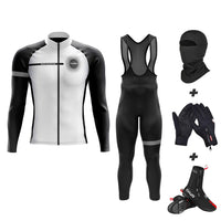 Eklïps Wit Winter Compleet Pakket - Outfit + Handschoenen + Overschoenen + Bivakmuts