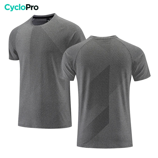 donkergrijs hardloopshirt voor heren